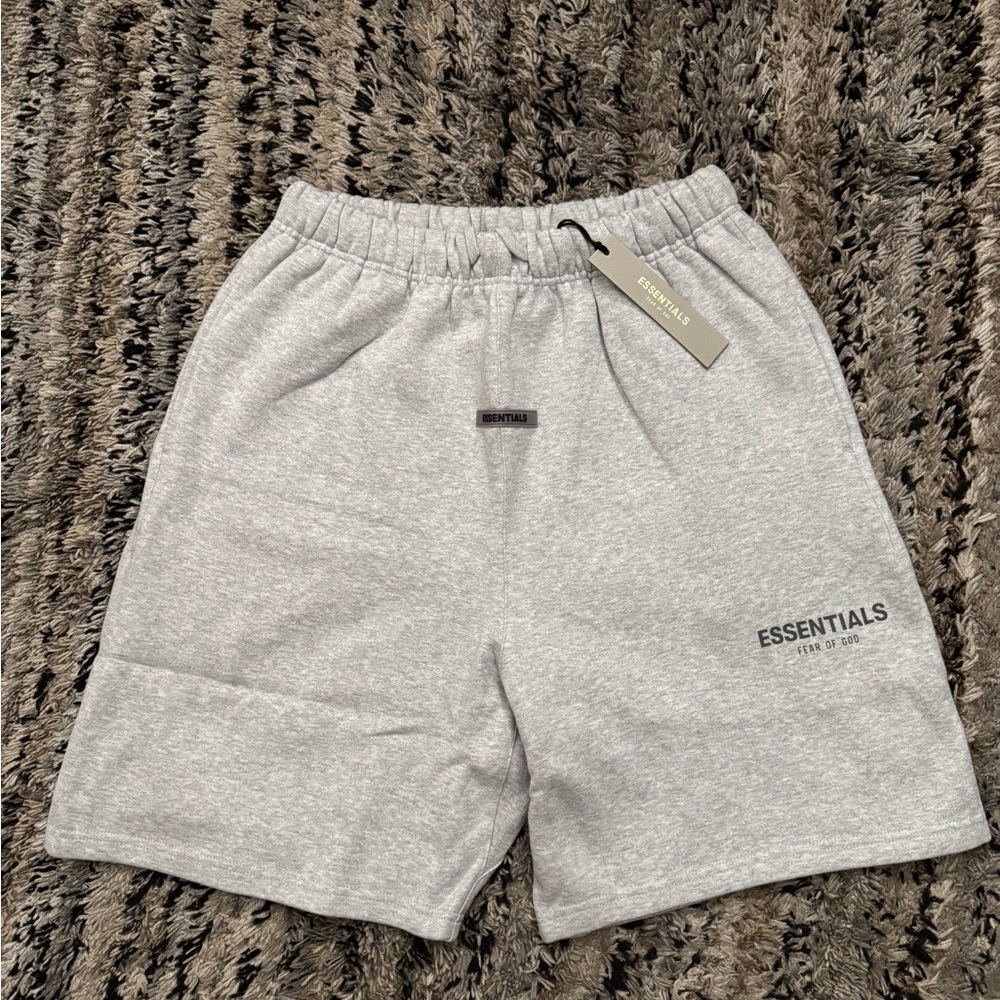 Fear of God Essentials Light Gray Men's Athletic Shorts
